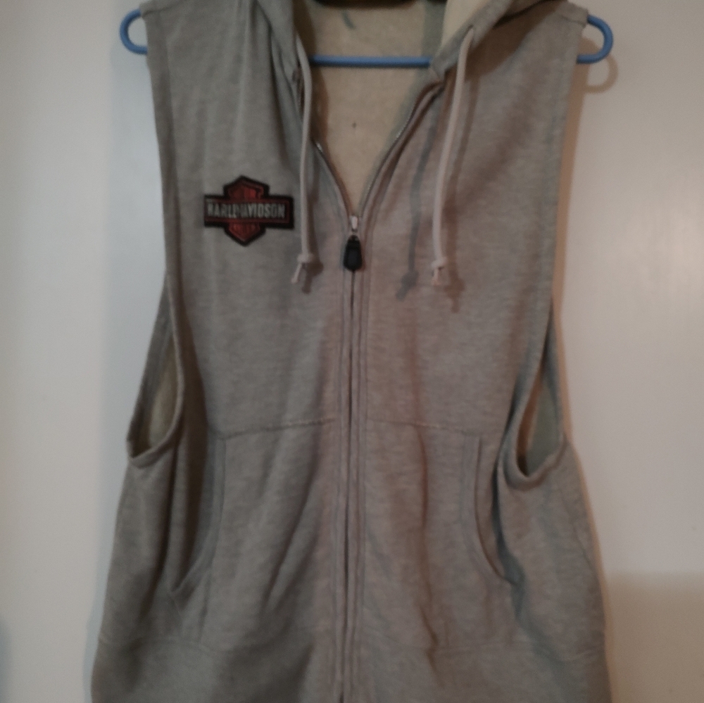 Harley Davidson Sleeveless Hoodie